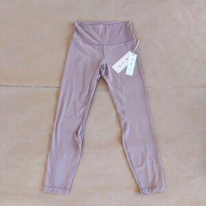 NWT Love Tree Soft Mauve High-Waisted Leggings Moisture-Wicking Women’s S/M